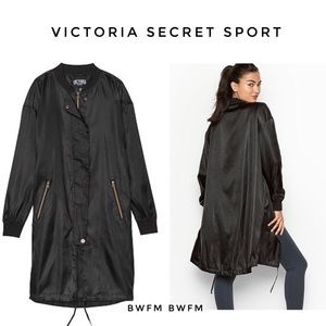 Victoria Secret sport long black jacket XS, M